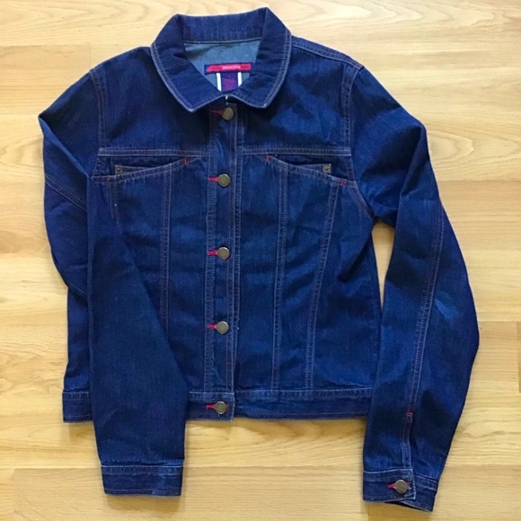 BCBGMaxAzria Jackets & Blazers - BCBGMaxazria Jean Jacket Dark Denim size Small Y2K